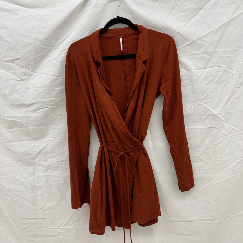Free People Helena Wrap Mini Dress
